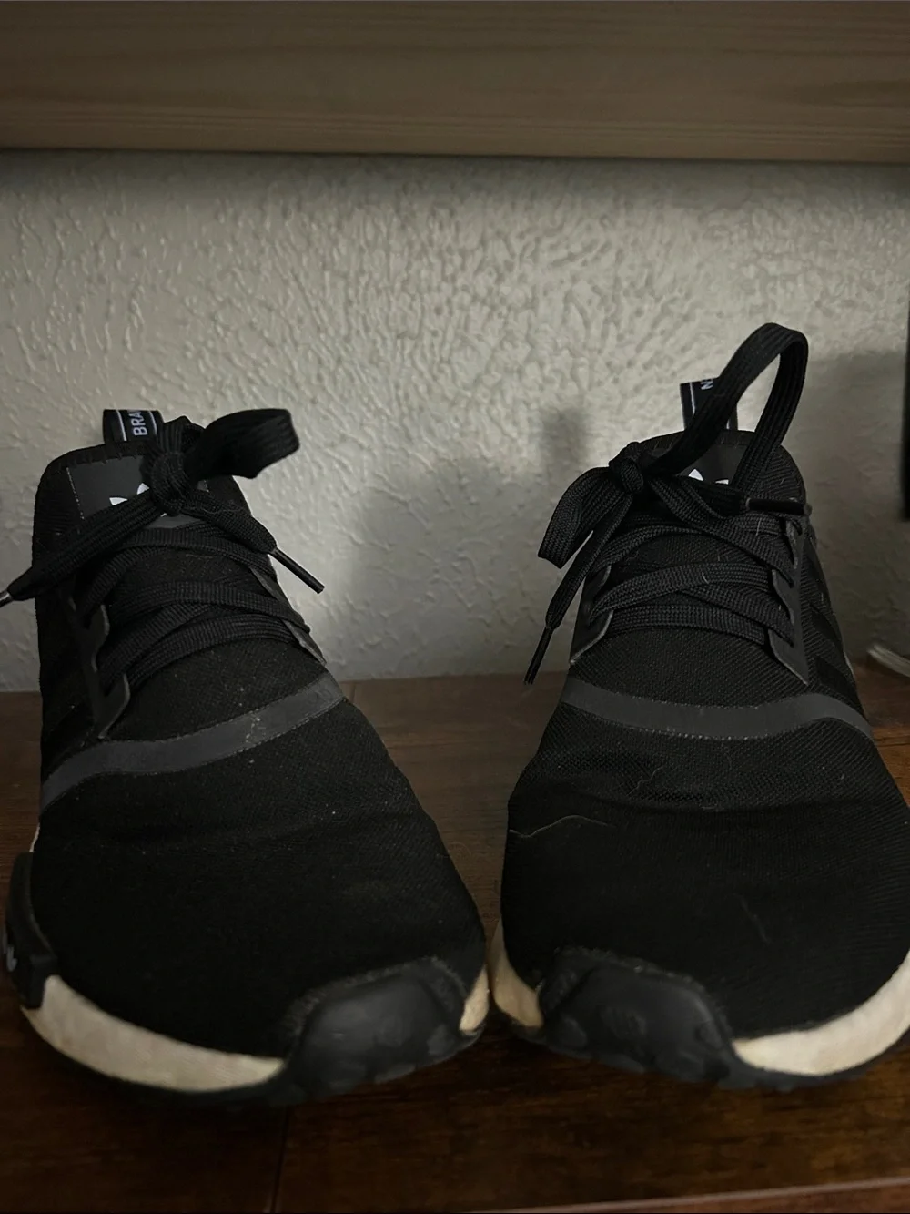 adidas Black & White Blue NMD R1 Casual Sneakers